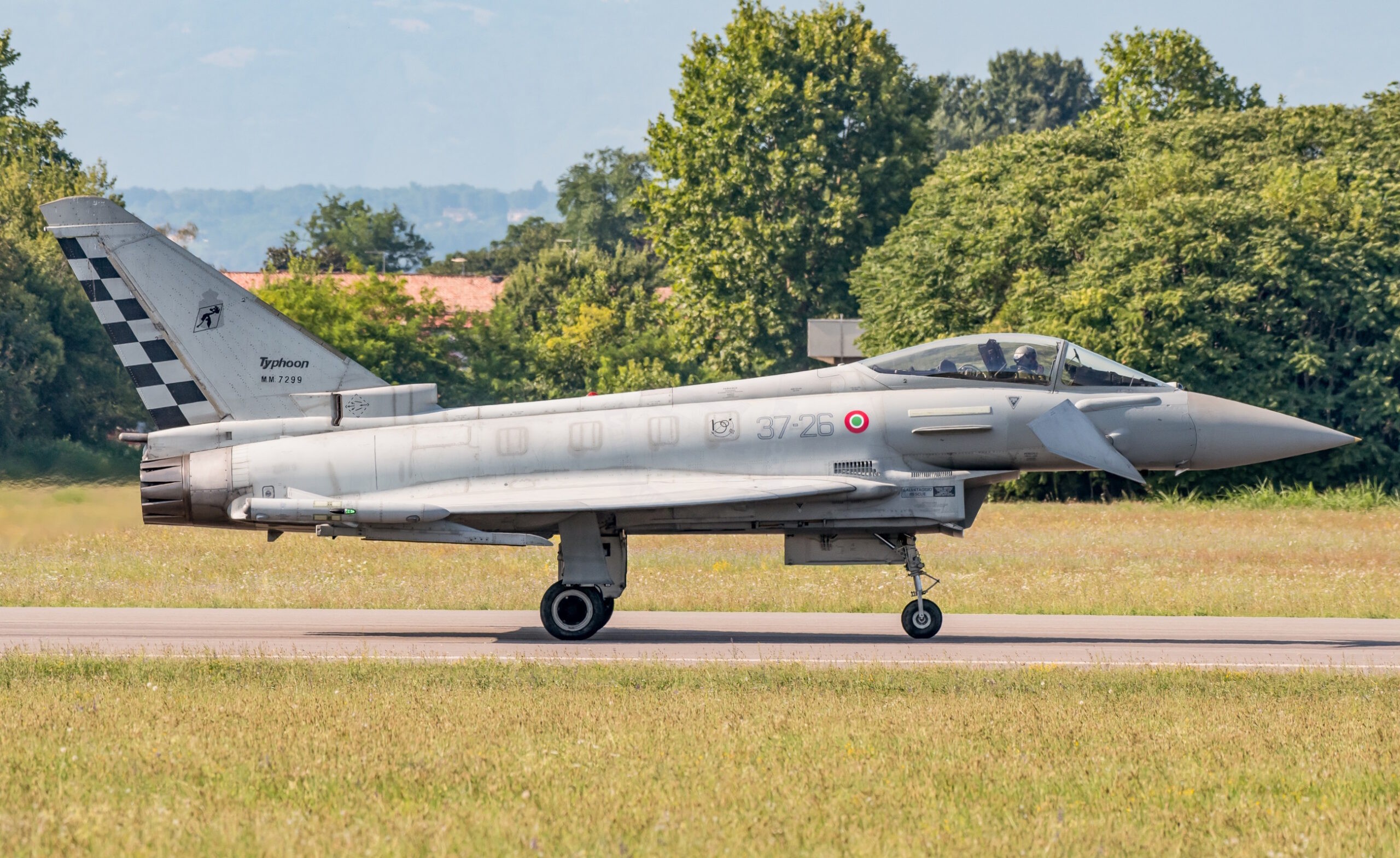 MM7299/37-26 F-2000A 18°Gr/37°St eroporto Militare "Vittorio Bragadin” - Treviso-Istrana 30/07/2024 Foto: Graziano Fantin