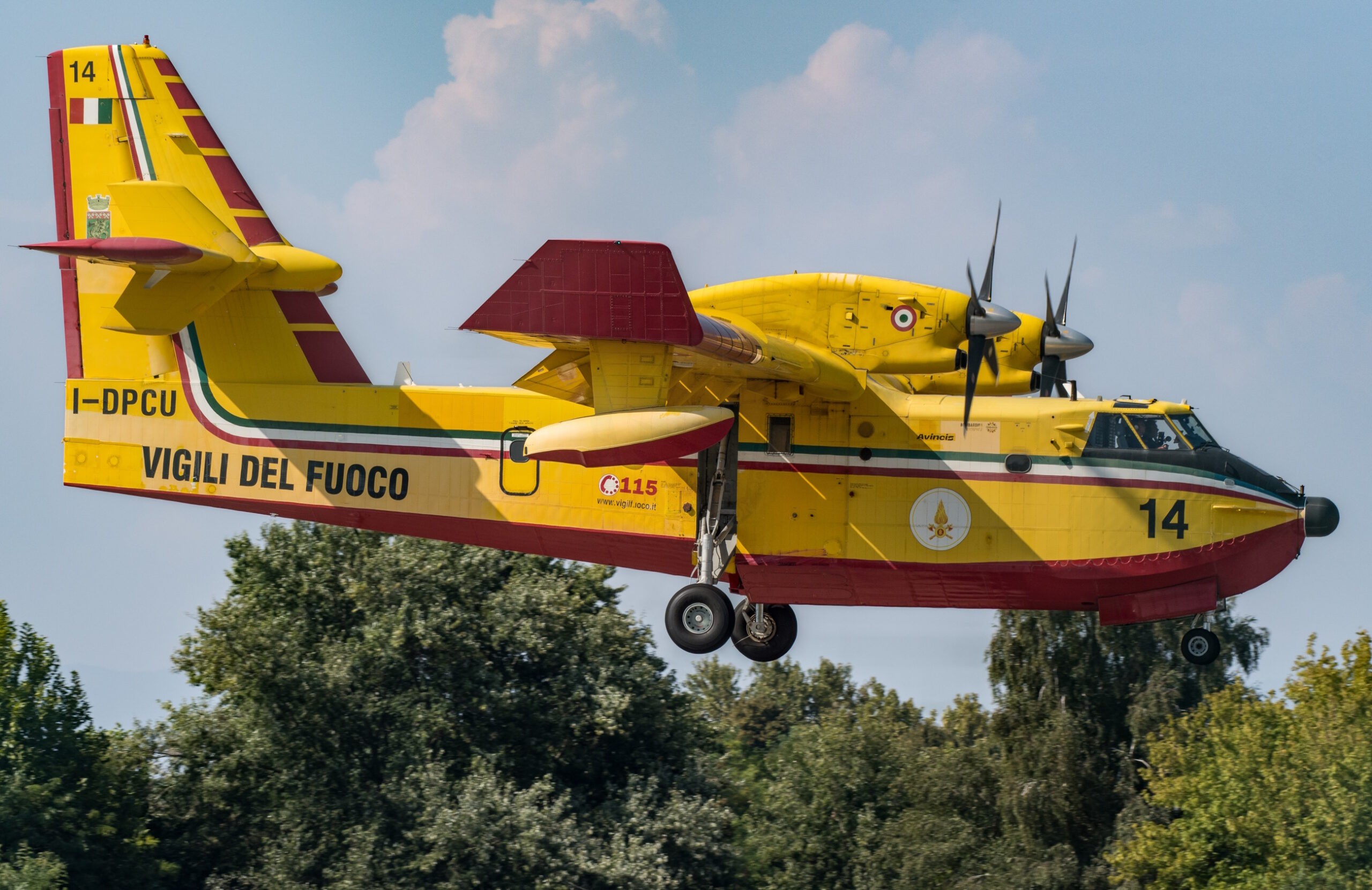 I-DPCU/14 CL-415 VVF Aeroporto Militare "Giannino Ancillotto" Treviso-S.Angelo 30/08/2024 Foto: Graziano Fantin