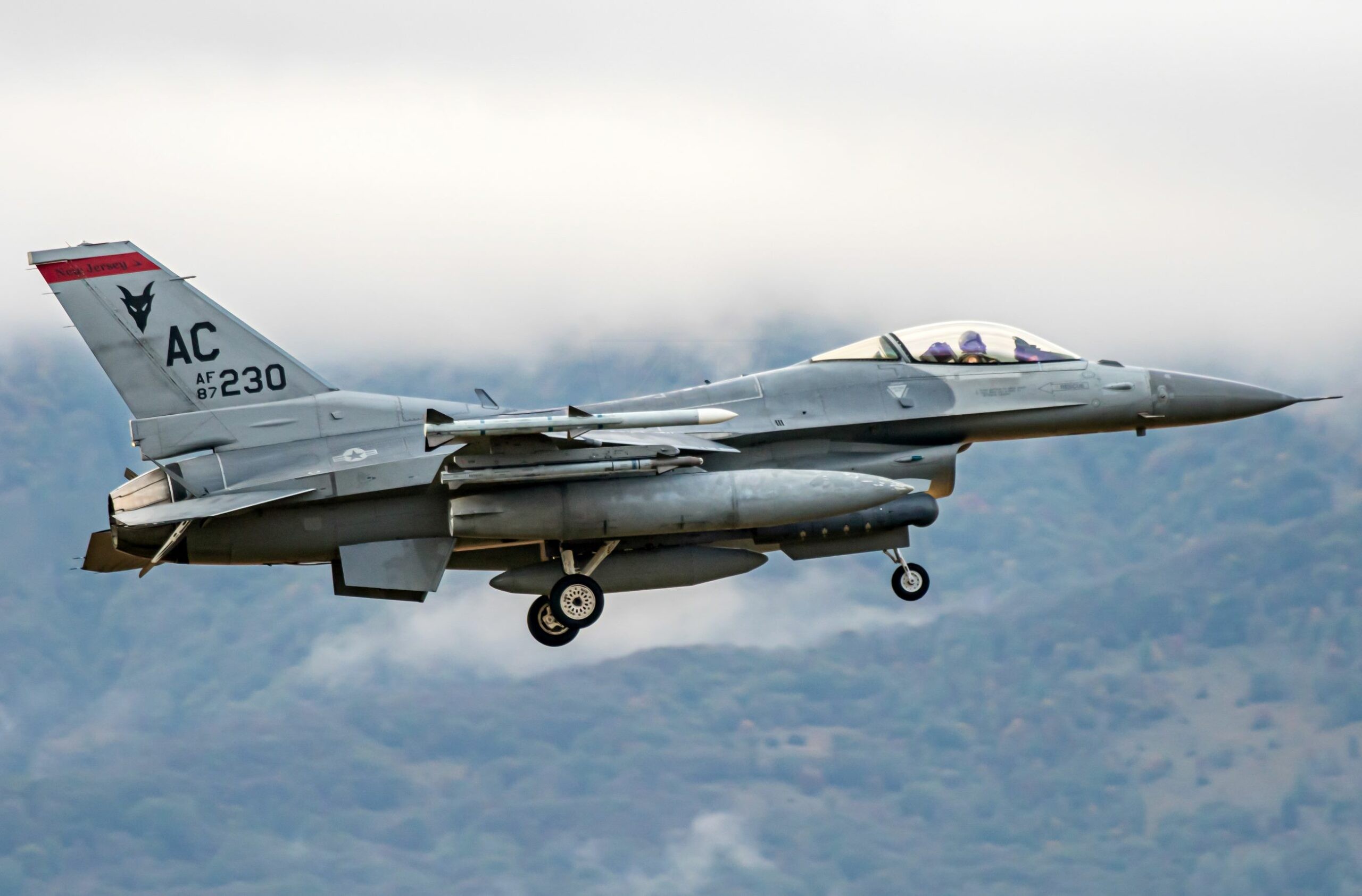 87-0230/AC F-6C-30-CF ANG 177th FW/119th FS Aeroporto Militare "Pagliano e Gori” - Aviano 17/10/2024 Foto: Graziano Fantin