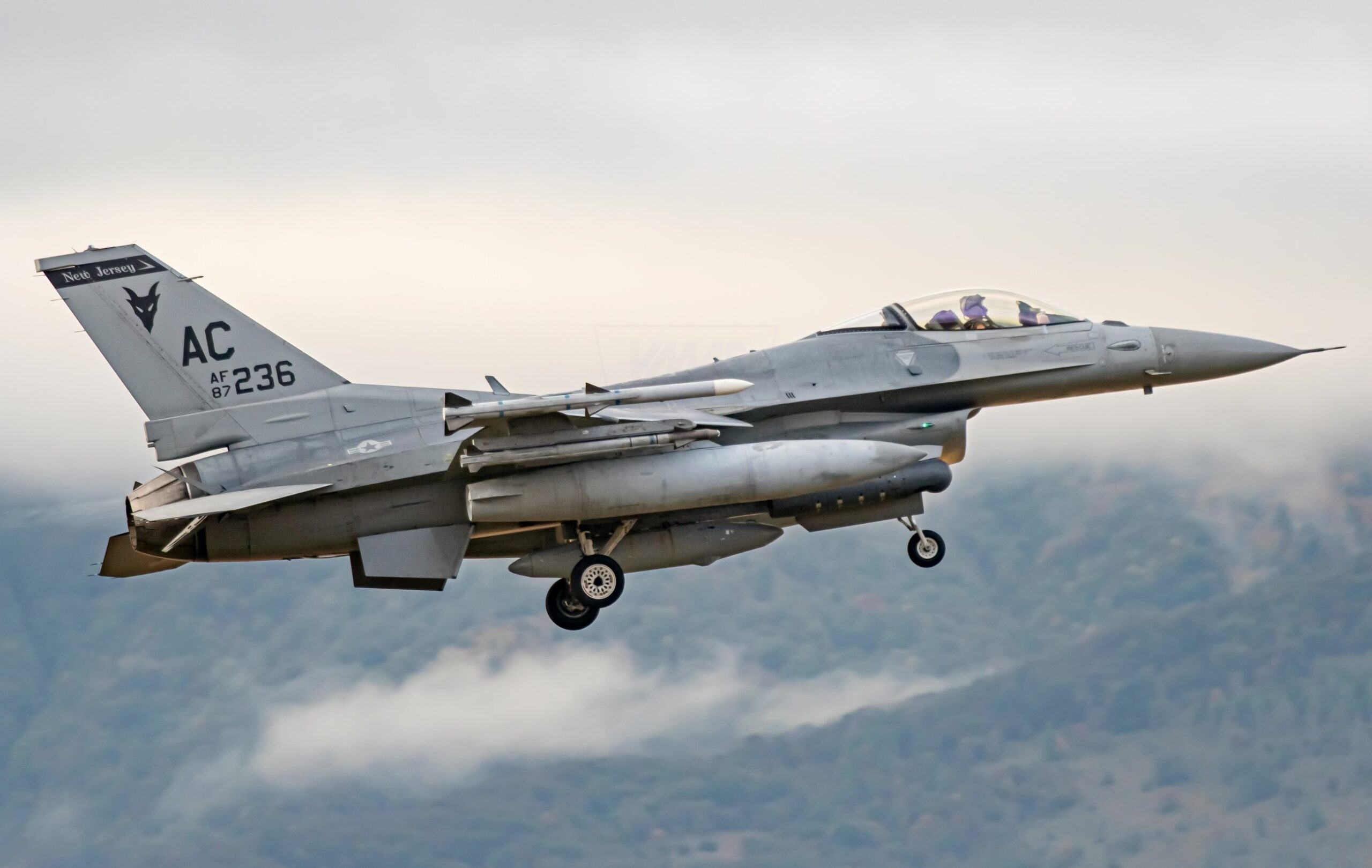 87-0236/AC F-6C-30-CF ANG 177th FW/119th FS Aeroporto Militare "Pagliano e Gori” - Aviano 17/10/2024 Foto: Graziano Fantin