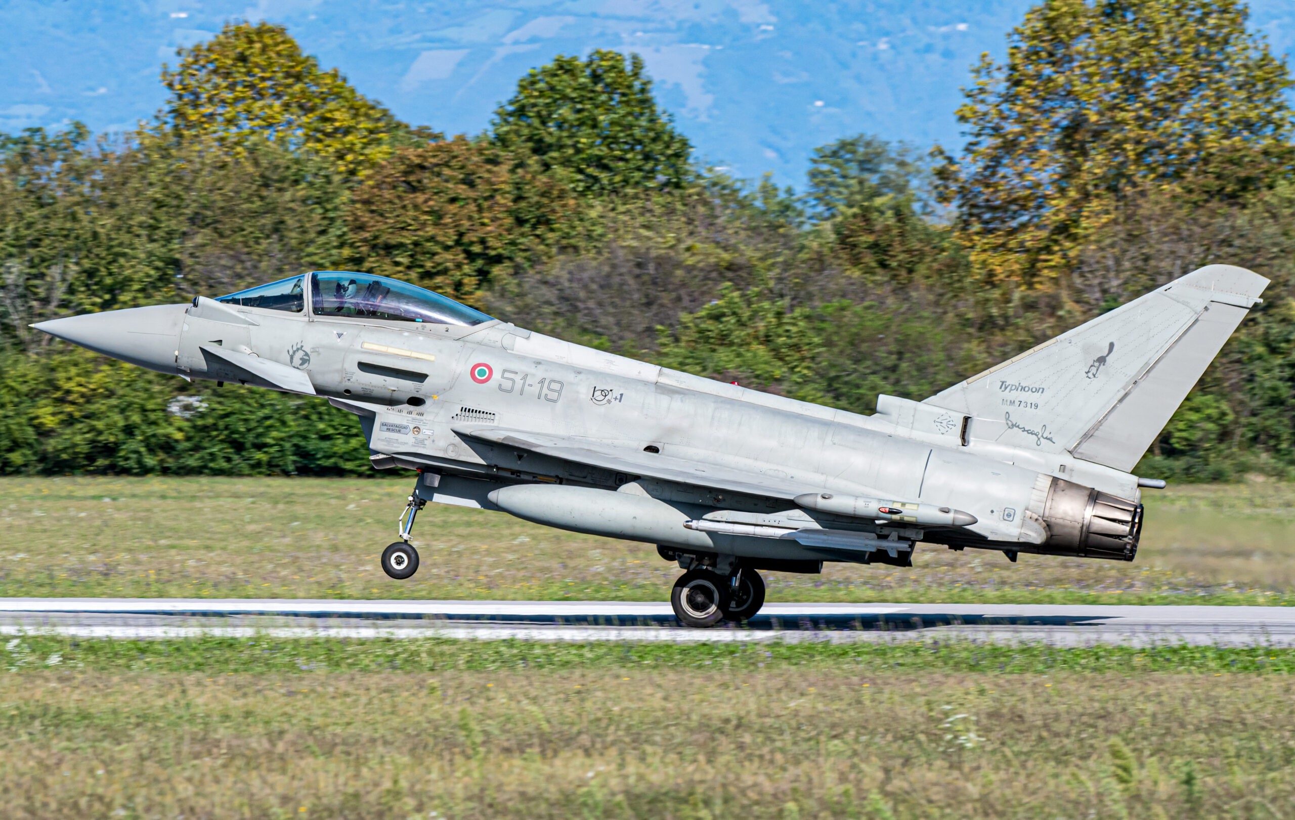 MM7319/51-19 F-2000A 132°Gr/51° St Aeroporto Militare "Vittorio Bragadin” - Istrana (TV) 12/10/2024 Foto: Graziano Fantin