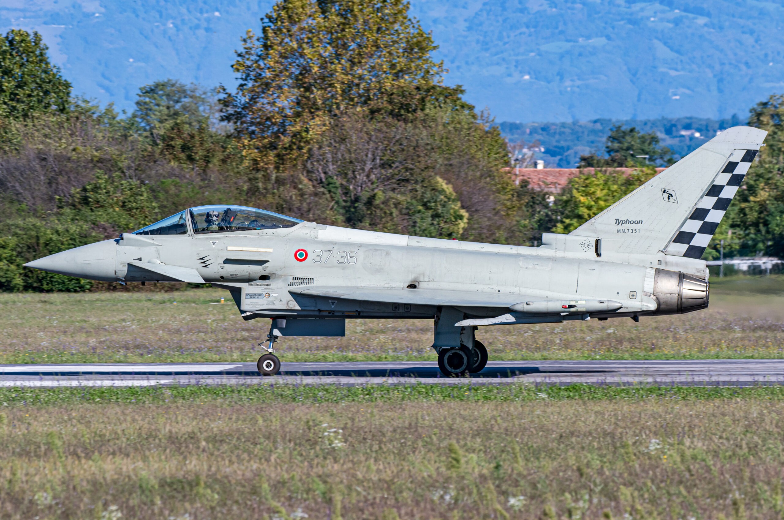 MM7351/37-36 F-2000A 18°Gr/37°St Aeroporto Militare "Vittorio Bragadin” - Istrana (TV) 11/10/2024 Foto: Graziano Fantin